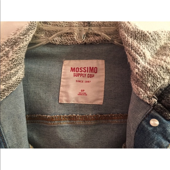 MOSSIMO SUPLY CO hoodie long sleeve Jean jacket S - Picture 4 of 8